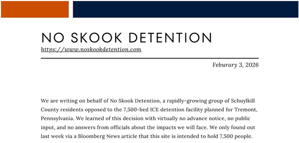 We sent a letter to our leaders.